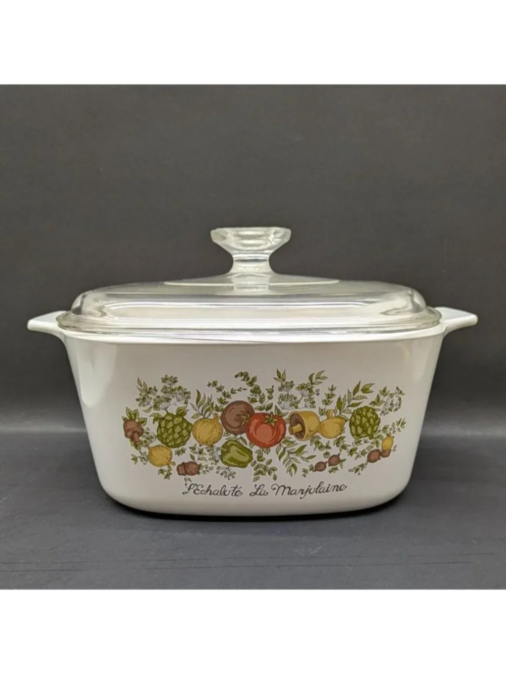Corning Ware Spice of Life A-3-B L'Echalote La Marjolaine 3 Qt Covered Casserole